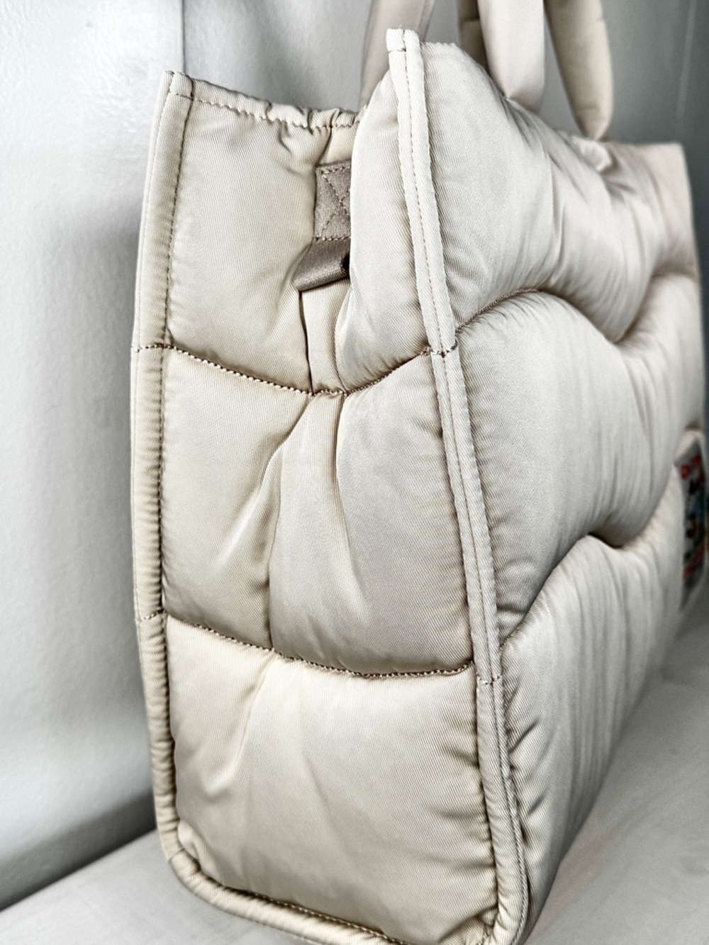 NWT Coach Coachtopia Puffy Tote Cloud CQ057 Quilted Luxury Minimalist Bag - Picture 2 of 16